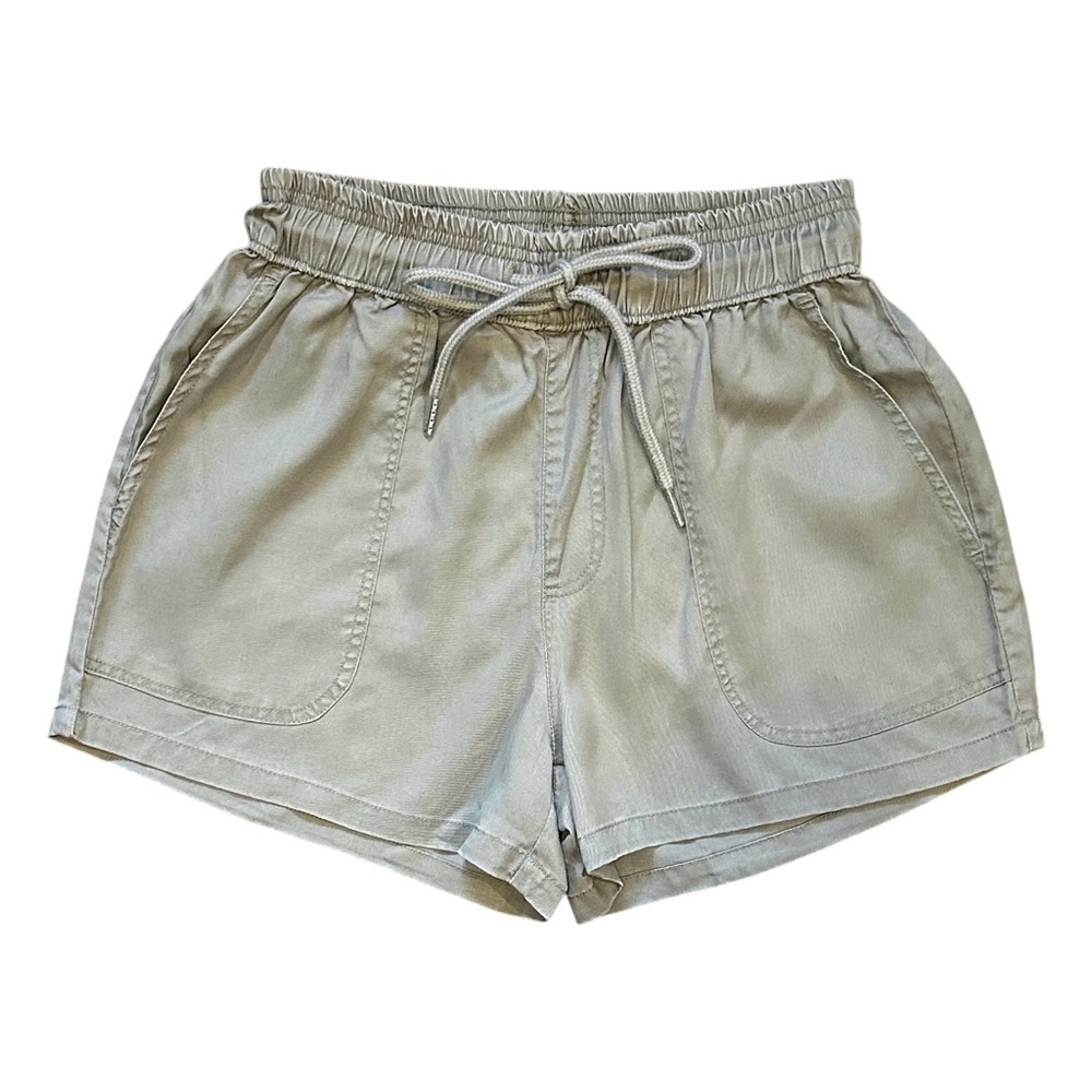 NWT Quince Vintage Wash Tencel Utility Shorts in Olive Green Women’s Small - Picture 3 of 7